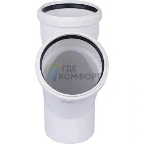 Тройник канализационный Raupiano Plus 110/110х45° REHAU (РЕХАУ - 11229841001) - фото 3