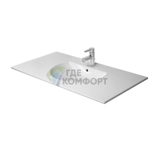 Раковина Duravit Darling New для мебели с 3 отверстиями под смеситель 1030x545мм Белый (499100030) - фото 3