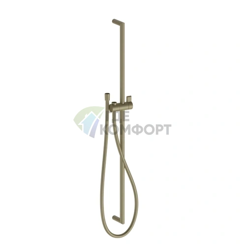 Душевая штанга FANTINI NOSTROMO Matt British Gold PVD с гибким шлангом 150 см (86 P6 9247) - фото 1