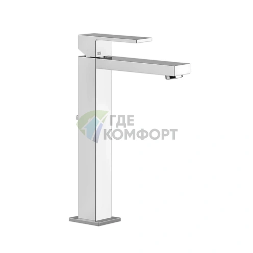 Смеситель для раковины Gessi Rettangolo с высоким изливом и донным клапаном, хром (11921#031) - фото 1