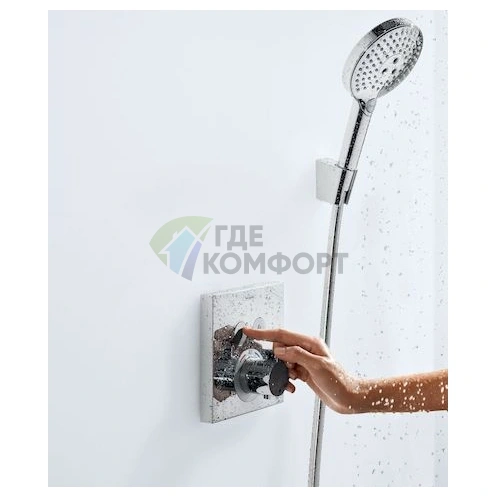 Термостат Hansgrohe ShowerSelect 15763000: точная температура для комфорта и безопасности в душе - фото 6