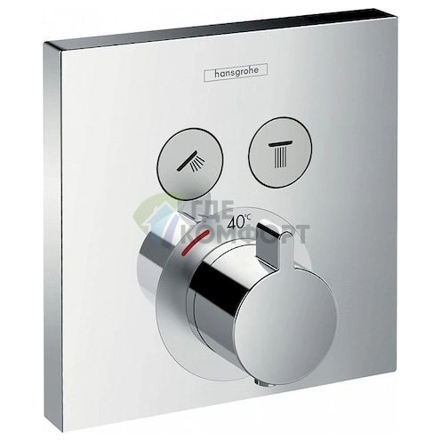 Термостат Hansgrohe ShowerSelect 15763000: точная температура для комфорта и безопасности в душе - фото 1