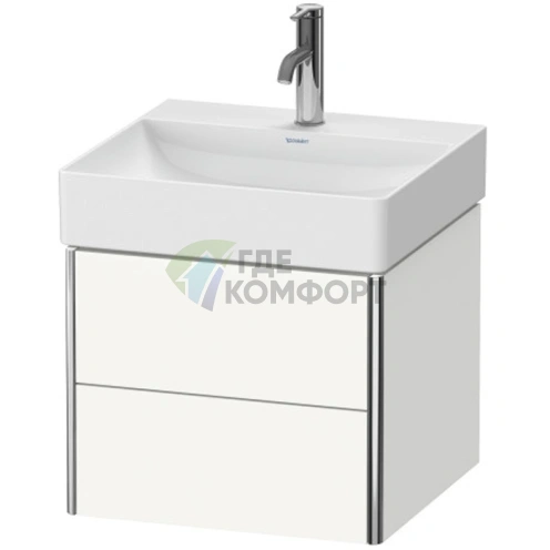 Тумба подвесная Duravit XSquare White High Gloss с 2 ящиками, 397x484x460 мм (XS416002222) - фото 1