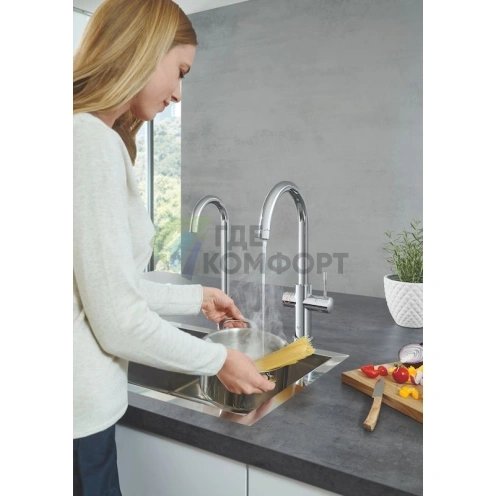 Смеситель Grohe Red II Duo для кухни с мгновенной подачей горячей воды - фото 2
