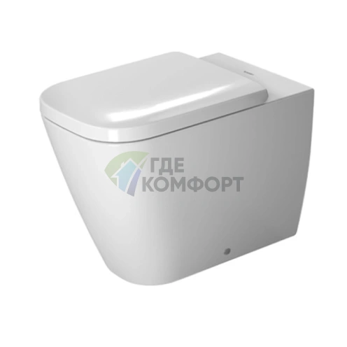 Унитаз приставной Duravit Happy D.2: компактное решение для ванной комнаты (2159090000) - фото 2