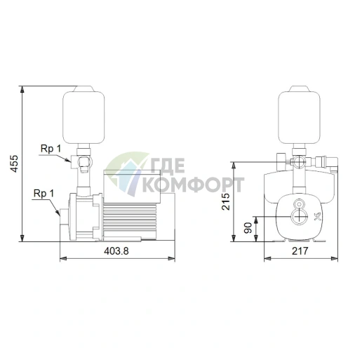 Насосная станция Grundfos CMBE 3-93 - фото 3
