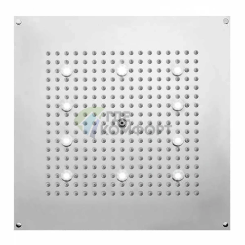 Верхний душ BOSSINI DREAM-CUBE 470x470 мм с LED-подсветкой и хромированным покрытием (H37453.030) - фото 1