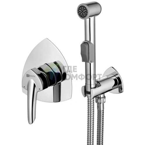 Встраиваемый смеситель Lemark Mars LM3519C с гигиеническим душем - фото 1