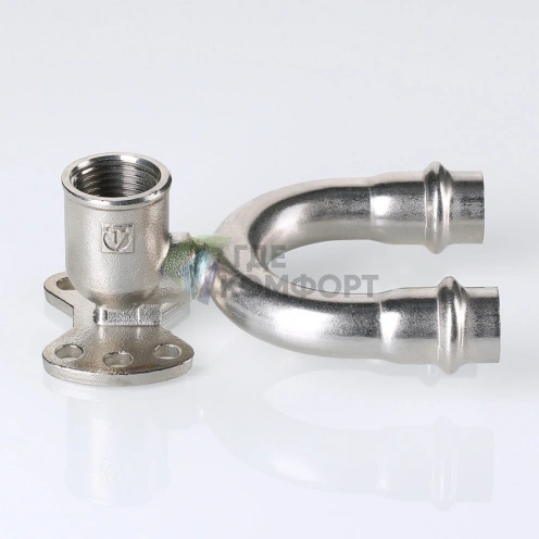 Пресс-водорозетка проходная мм х из нержавеющей стали VTi.954.DI.150415 VALTEC (ВАЛТЕК) - фото 9