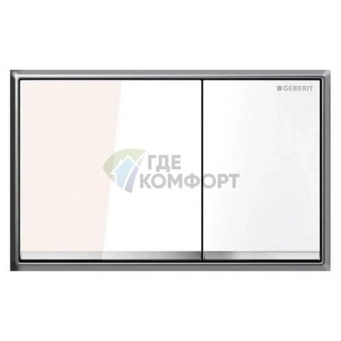 Кнопка смыва для скрытого монтажа Geberit Omega 60 белая - фото 1