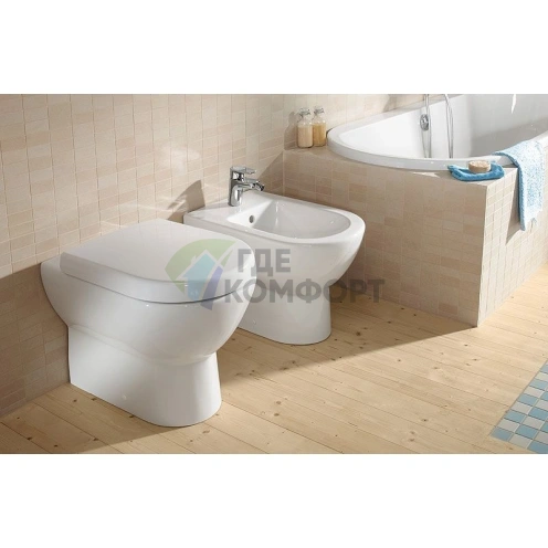 Приставной унитаз Villeroy-Boch Subway Plus 6607 10R1 цвета Alpin - фото 2