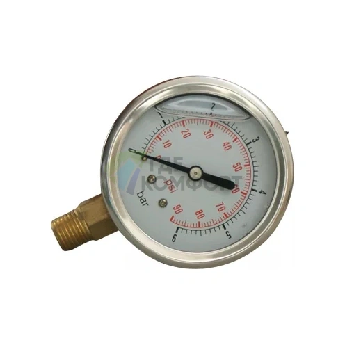 Манометр Aquario PG-SS40R 6355 - фото 1