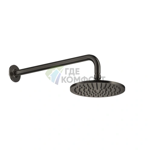Настенная шарнирная душевая головка GESSI INCOSO Nero XL 200 мм (58148#299) - фото 1
