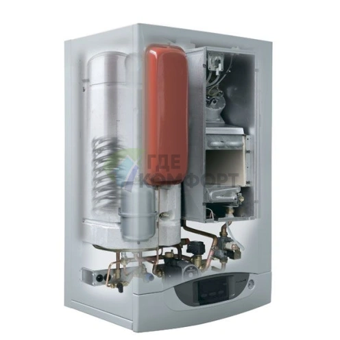 Газовый двухконтурный настенный котел с встроенным бойлером Baxi Nuvola-3 B40 280 i (10-4-28 кВт) /атмо - фото 2