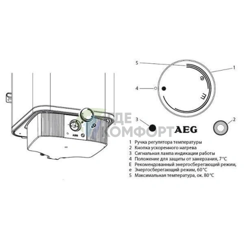 Водонагреватель AEG DEM 80 Basis - фото 3