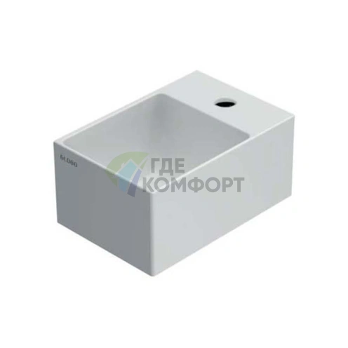 Раковина-чаша GLOBO T-Edge 30×20 см, цвет Bianco, для установки на столешницу (B6R30BI) - фото 1