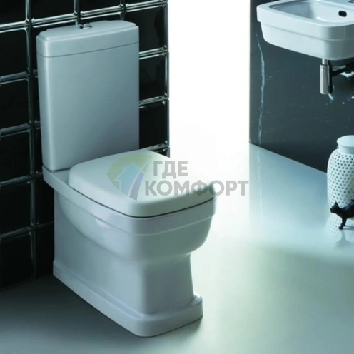 Унитаз-моноблок SIMAS Evolution 64×37 см с универсальным сливом (EVO07bi) - фото 1