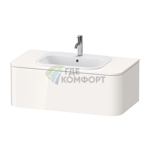 Подвесная тумба Duravit Happy D.2 Plus 100 см, белая глянцевая (HP495102222) - фото 1