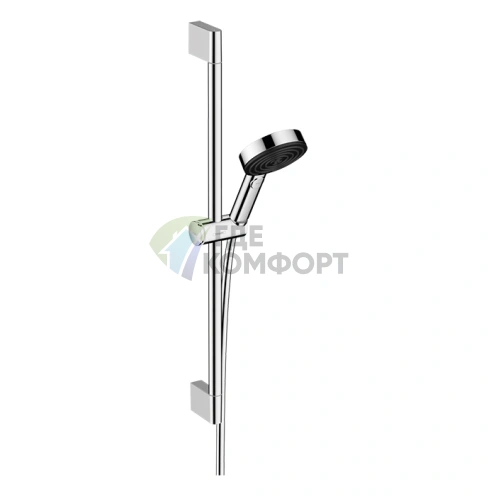 Душевой набор Hansgrohe Pulsify с функцией 3jet Relaxation, штангой и ручным душем, хром (24160000) - фото 1