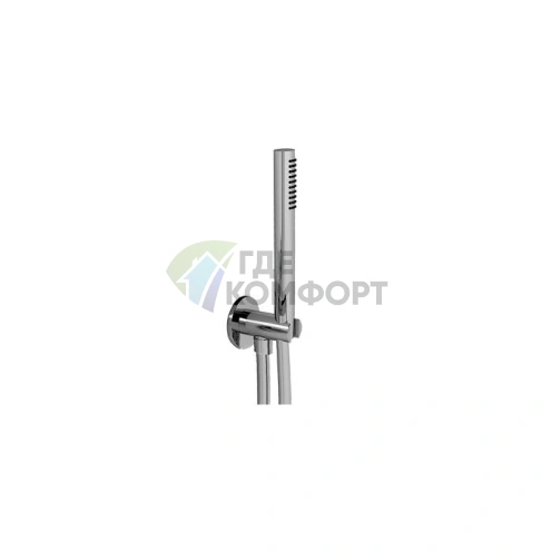 Душевой набор Fantini AL/23 с лейкой FIT, шлангом 150 см и держателем (хром) (81 02 8062) - фото 1