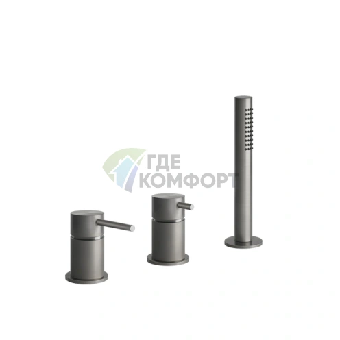 Смеситель для ванны GESSI 316 с выдвижной лейкой и функцией наполнения через перелив (54043#239) - фото 1