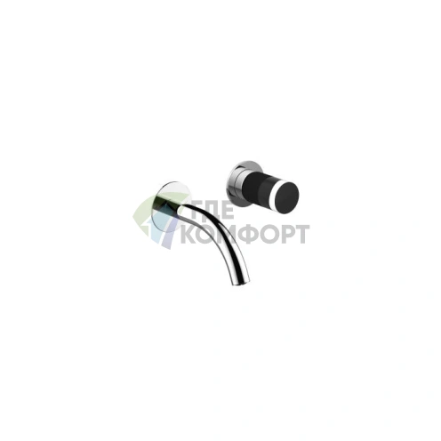 Смеситель для раковины Fantini Nice на 2 отверстия, без донного клапана, хром (65 02 S009SB) - фото 1