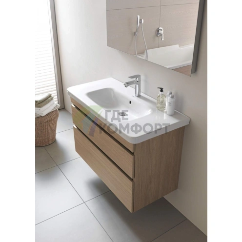 Раковина Duravit DuraStyle 1200x480 мм для мебели без перелива, белая (2320120041) - фото 3