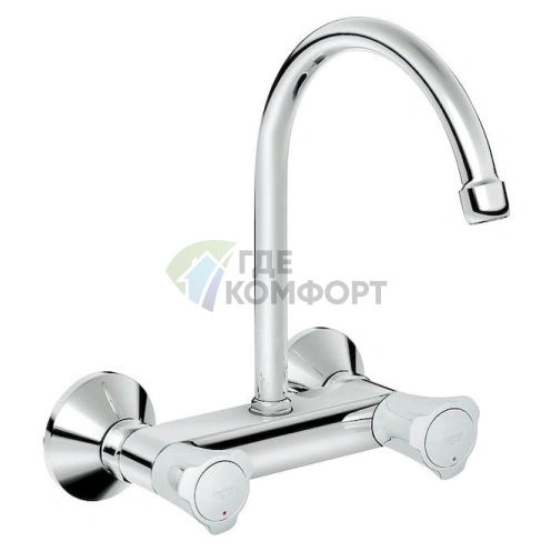 Смеситель для кухни Grohe Costa 31191000: однорычажный с выдвижным изливом - фото 1