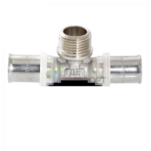 Тройник пресс с наружной резьбой 20х1/2х20 Valtec - фото 3