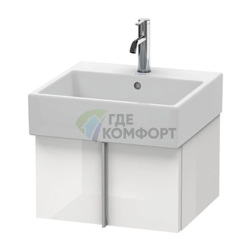 База под раковину Duravit Vero Air 298x484x431мм с выдвижным ящиком, белый глянец (VA612402222) - фото 1