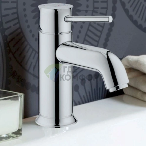 Стильный однорычажный смеситель Grohe BauClassic для раковины - фото 3