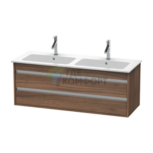 База под раковину Duravit Ketho с двумя выдвижными ящиками, 480x1270x475 мм, цвет натуральный орех (KT643207979) - фото 1