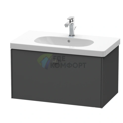 Подвесная тумба Duravit Brioso с выдвижным ящиком, цвет графит матовый 43 (820x469x452 мм) (BR404604949) - фото 1