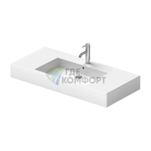 Раковина Duravit Vero для мебели без перелива, 1050x490 мм, белая (329100044) - фото 3
