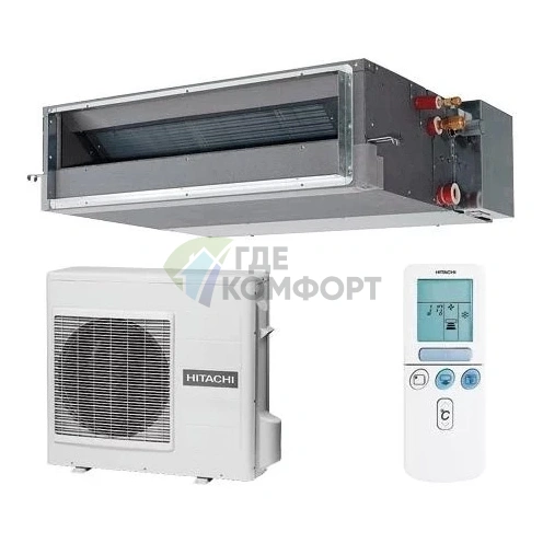 Кондиционер канальный Hitachi RAC-70DPA/RAD-70PPA 8 кВт inv - фото 1