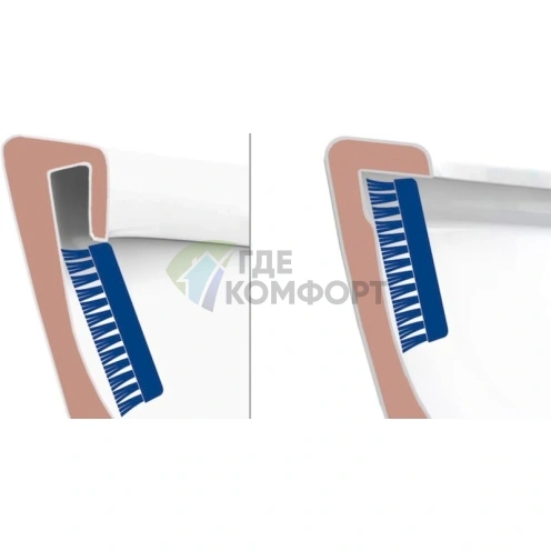 Подвесной унитаз Gustavsberg Estetic Hygienic Flush белый - фото 5