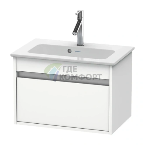 База под раковину Duravit Ketho с выдвижным ящиком, белая матовая 410x600x385 мм (KT642201818) - фото 1
