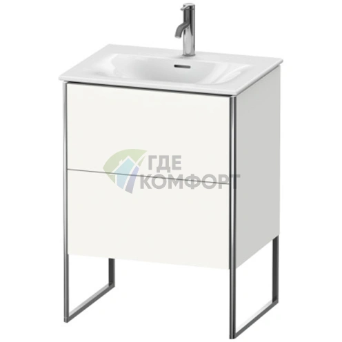 Тумба напольная Duravit XSquare под раковину с двумя ящиками и регулируемыми ножками (XS452202222) - фото 1