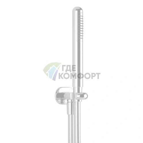 Душевой комплект Gessi Goccia белого цвета с держателем и ручным душем (33773#279) - фото 1