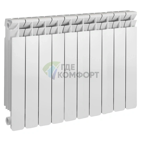 Радиатор алюминиевый Smart Installations 500010 Style 500 10 секций - фото 1