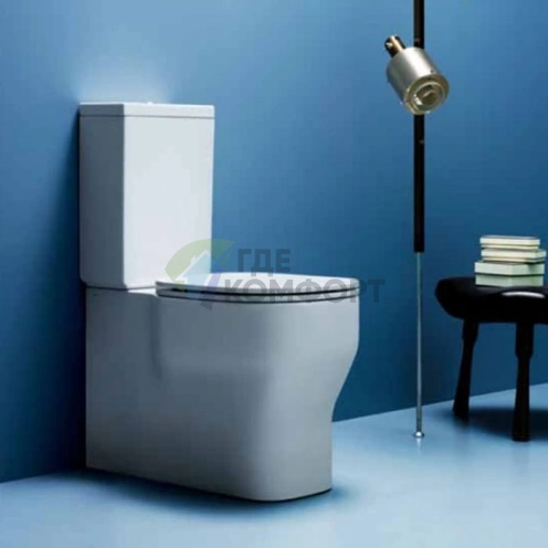 Бачок для унитаза моноблок AZZURRA GLAZE белый GLZ400/MBL (GLCSMB000000BI)) - фото 1