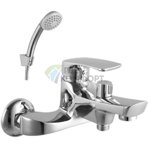Стильный смеситель Lemark Plus Shape LM1712C для ванны с душем - фото 1