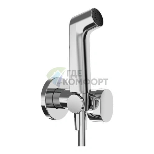 Гигиенический душ Hansgrohe Bidette E со смесителем и держателем, хром (арт. 29235180) (29232000) - фото 1