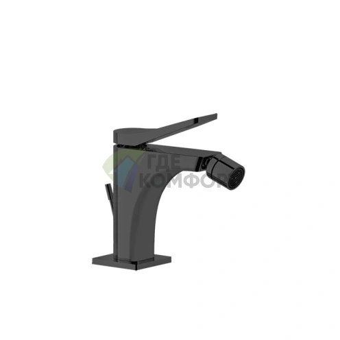 GESSI Rilievo Смеситель для биде с донным клапаном, цвет Nero XL (59007#299) - фото 1