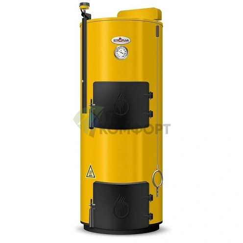 Котёл твердотопливный Stropuva Mini S-8P (8кВт) напольный - фото 1