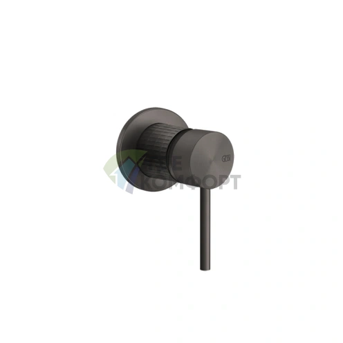 Встраиваемый смеситель GESSI 316 Brushed Black Metal PVD для одного источника воды (54219#707) - фото 1