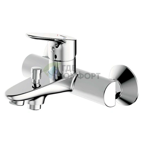 Смеситель для ванны с душем Bravat Drop F64898C-B — стильный дизайн - фото 3