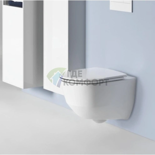 Сиденье для унитаза Laufen Pro Slim быстросъемное с системой Softclose, белое/микролифт (8.9896.6.000.000.1) - фото 1