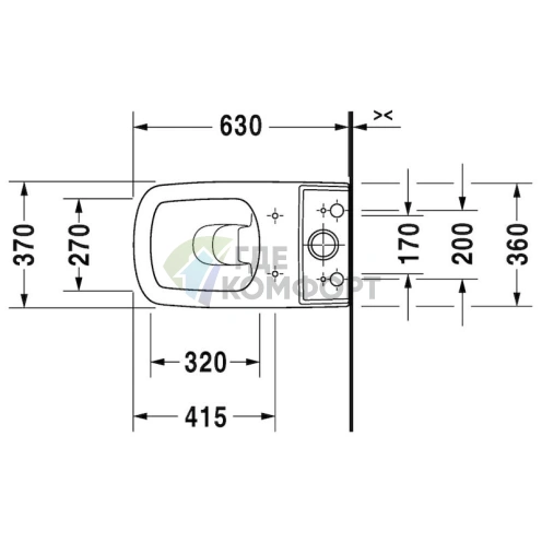 Унитаз-компакт подвесной Duravit DuraStyle 215509 (2155090000) - фото 6