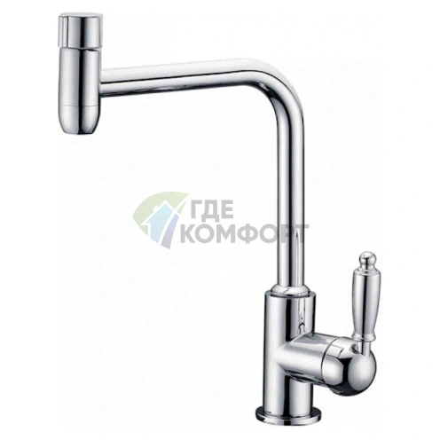 Кухонный смеситель Zorg Clean Water ZR 323 YF-33 с высоким изливом и выдвижной лейкой - фото 1